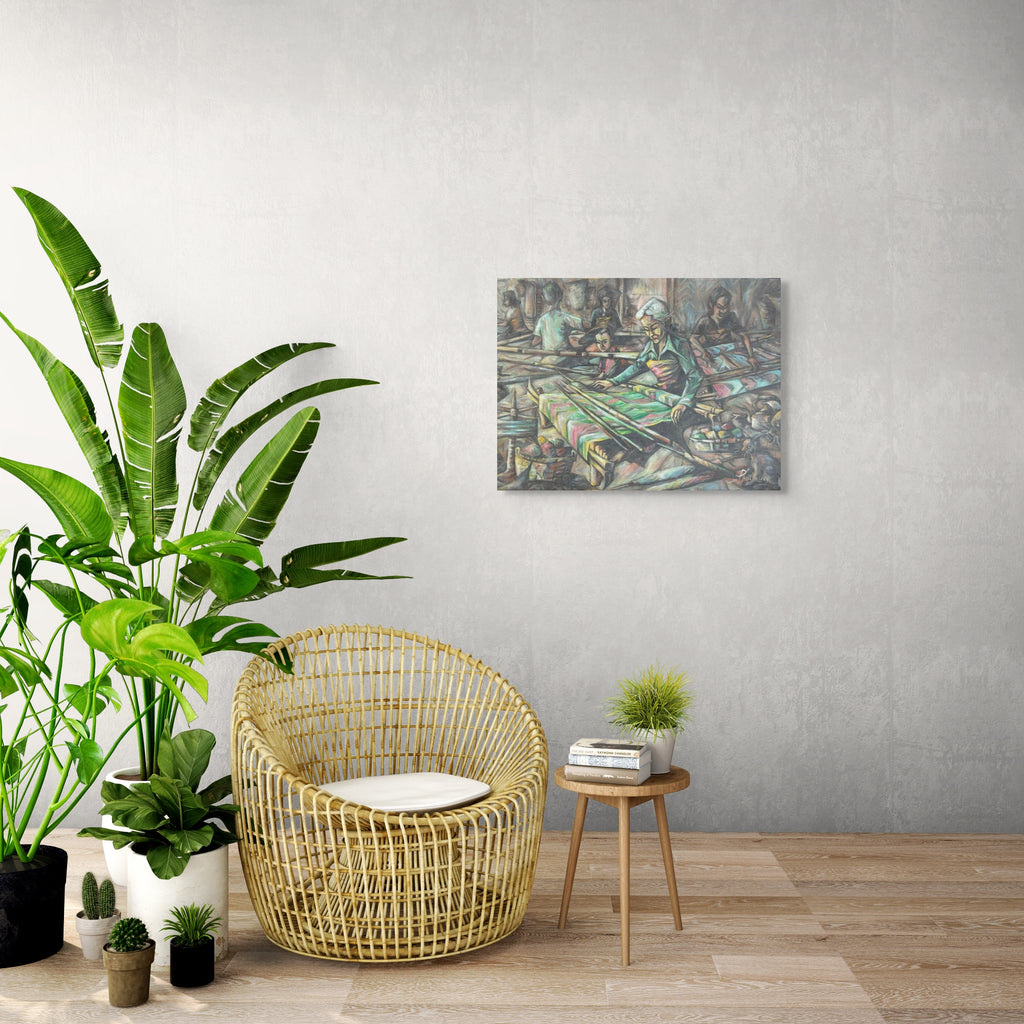 Hand weaving Textile