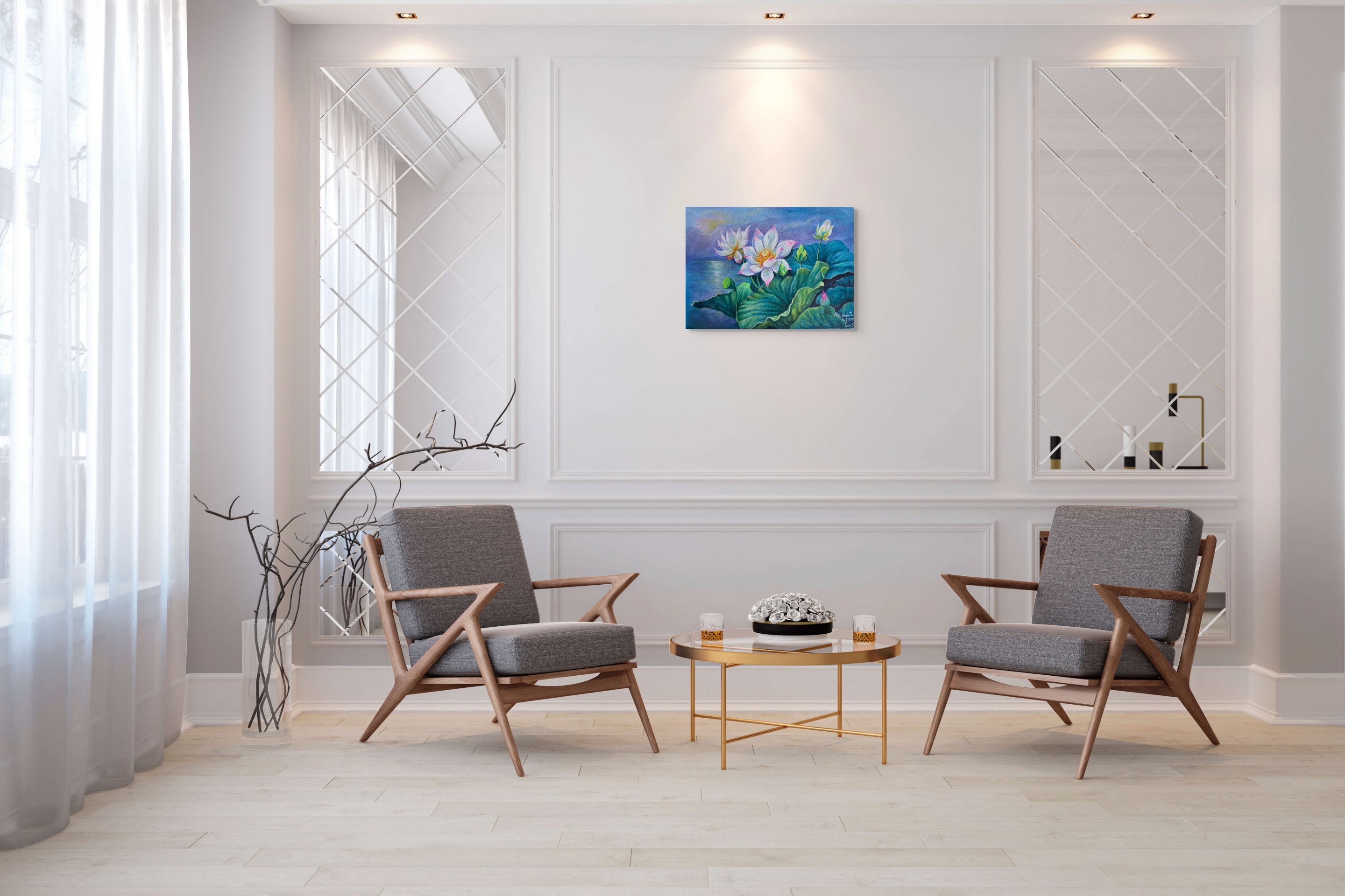 Original Acrylic Painting on Handmade Paper | One of a Kind Art