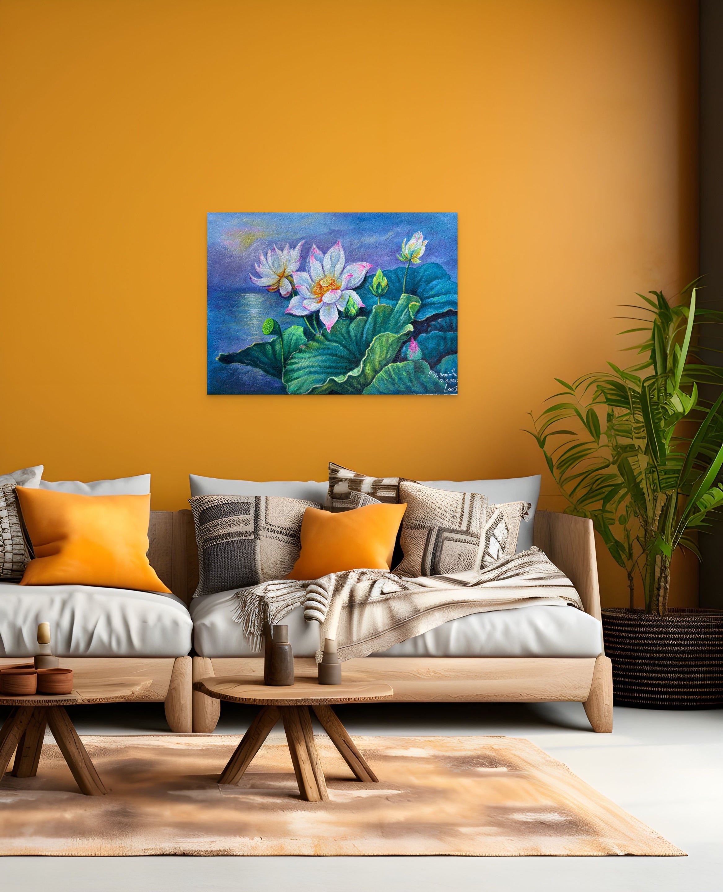 Original Acrylic Painting on Handmade Paper | One of a Kind Art