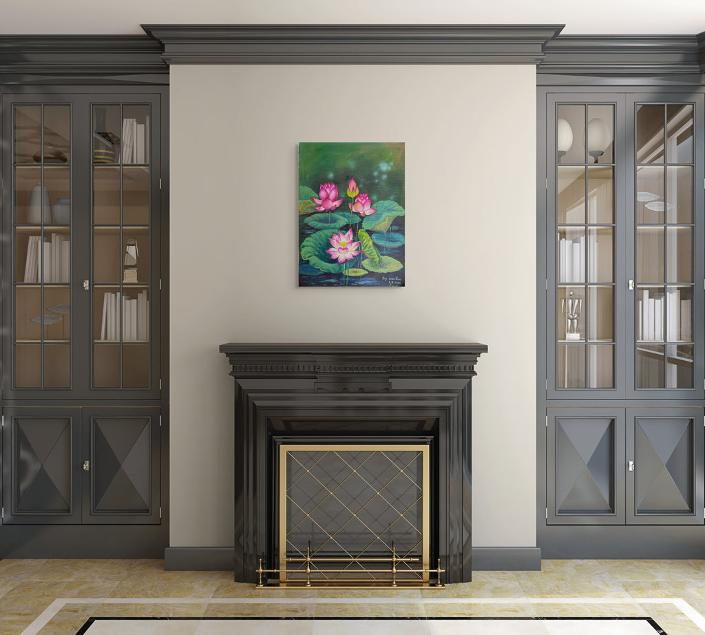 Original Acrylic Painting on Handmade Paper | One of a Kind Art