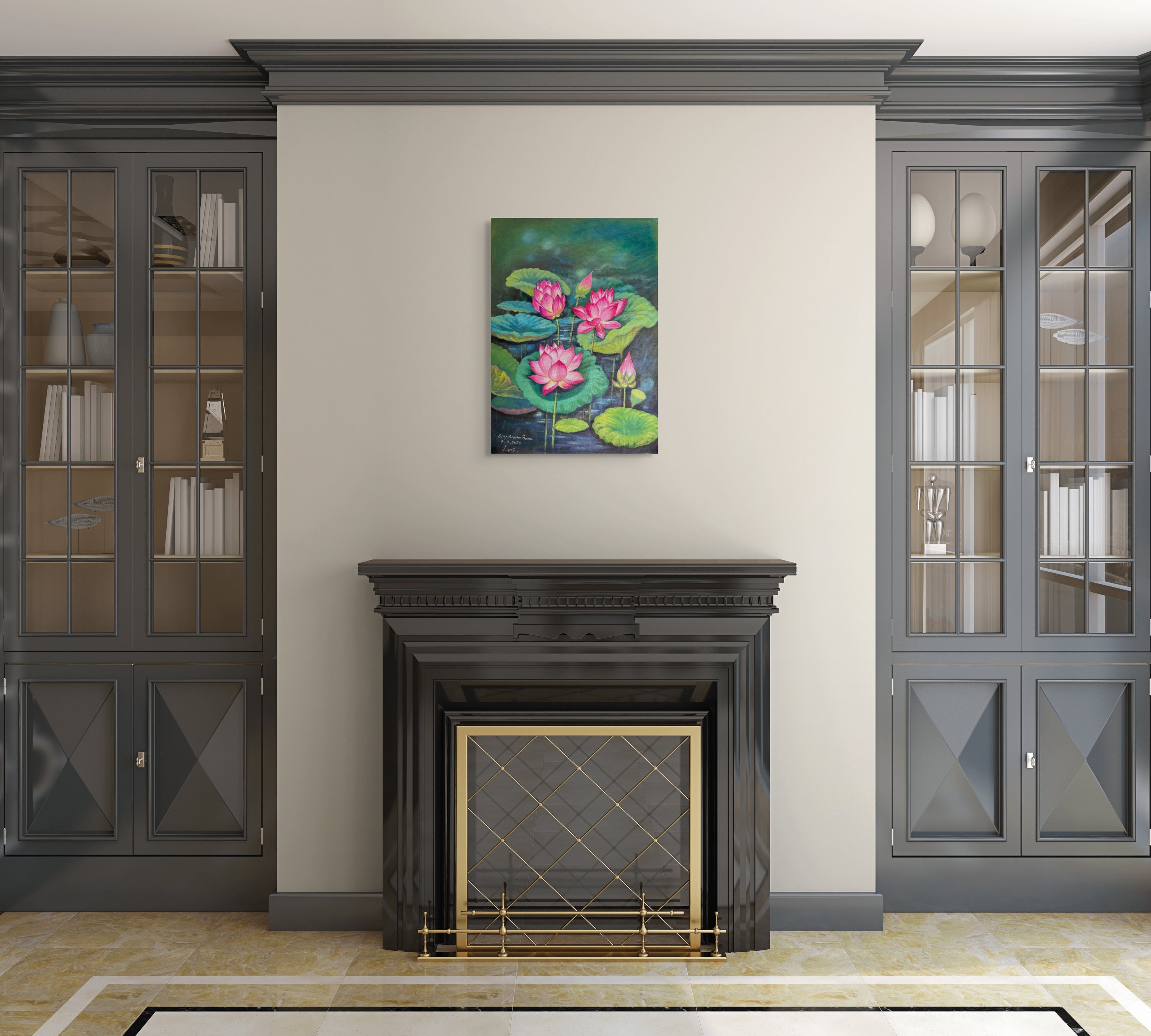 Original Acrylic Painting on Handmade Paper | One of a Kind Art