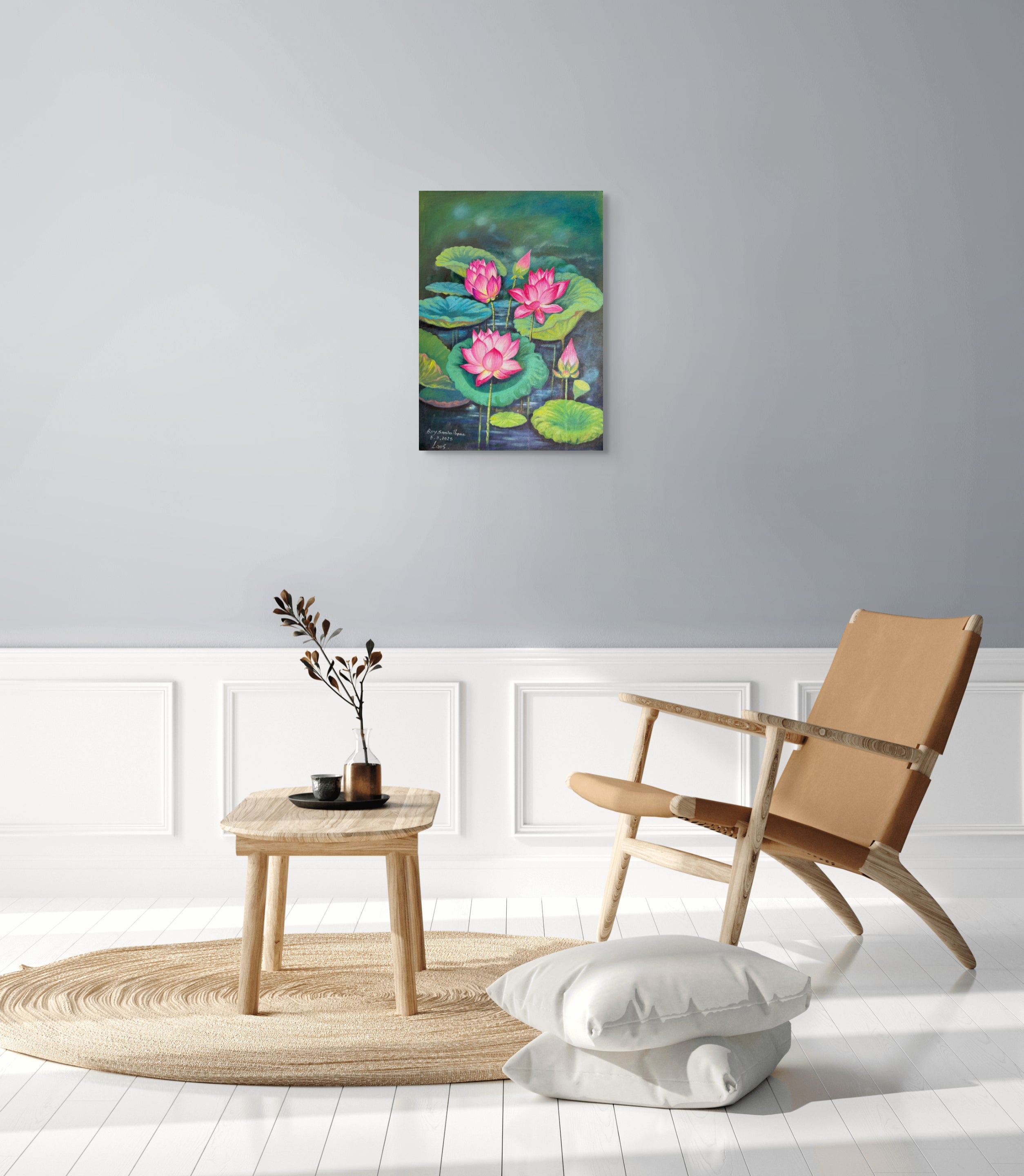 Original Acrylic Painting on Handmade Paper | One of a Kind Art