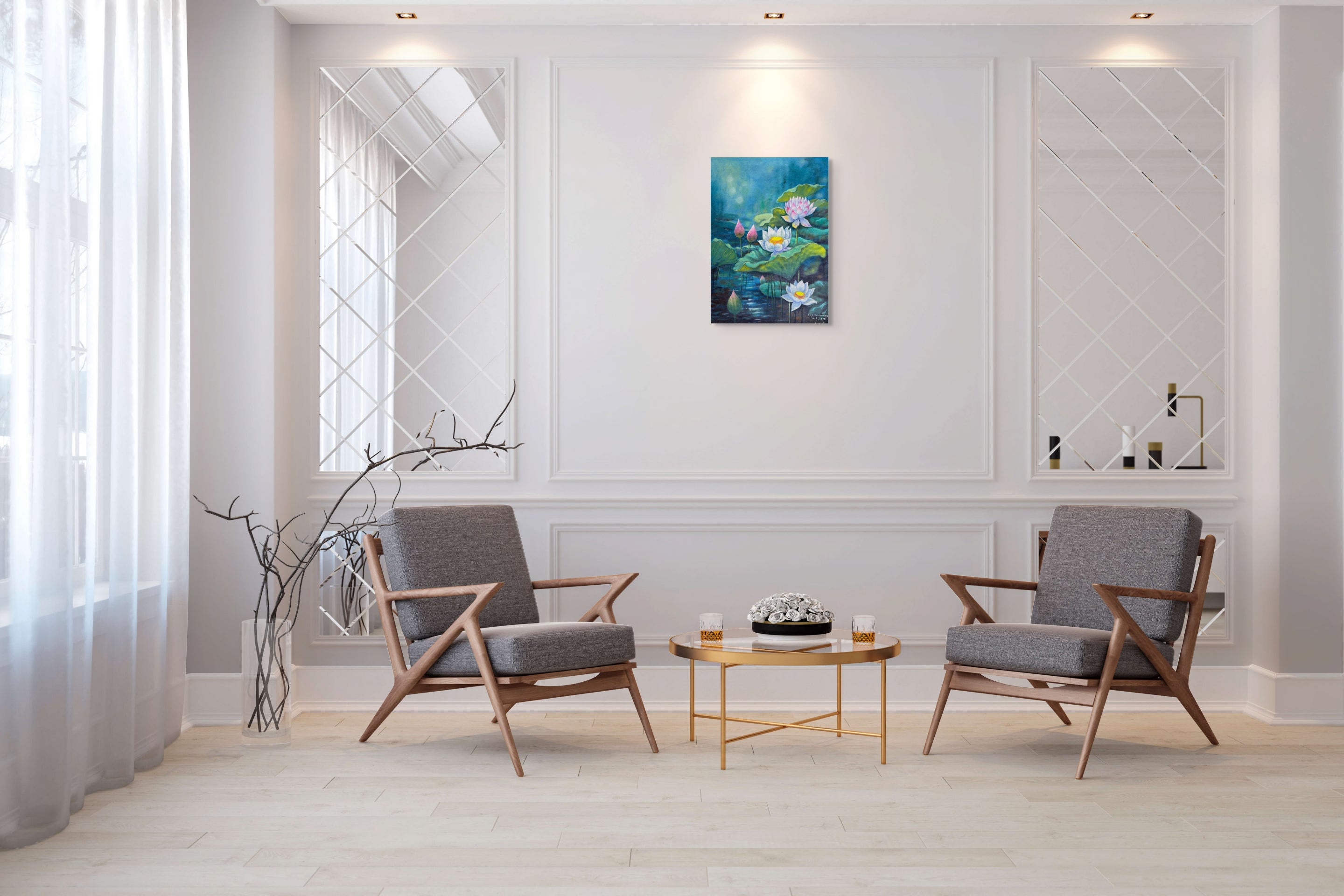 Original Acrylic Painting on Handmade Paper | One of a Kind Art