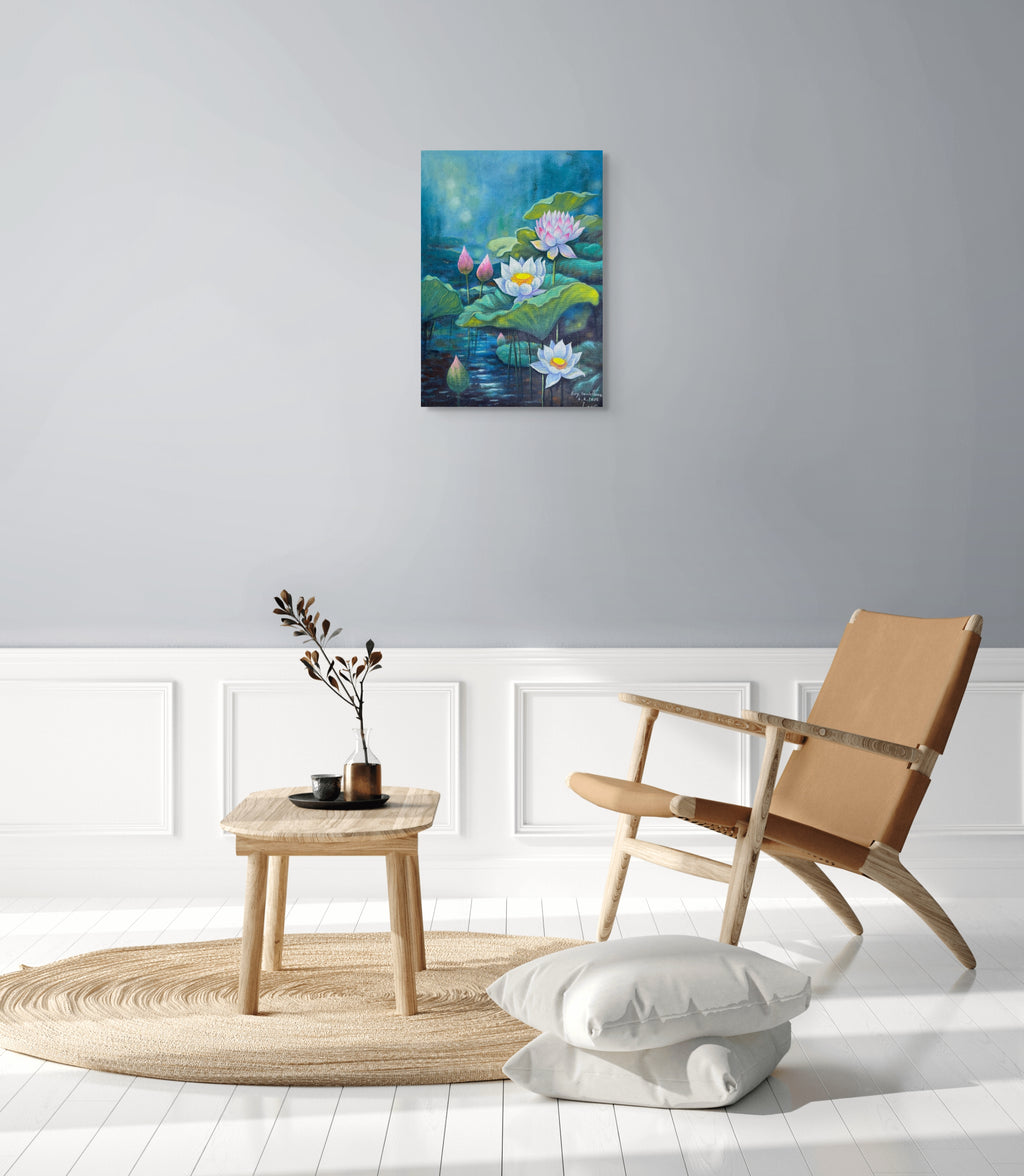 Original Acrylic Painting on Handmade Paper | One of a Kind Art