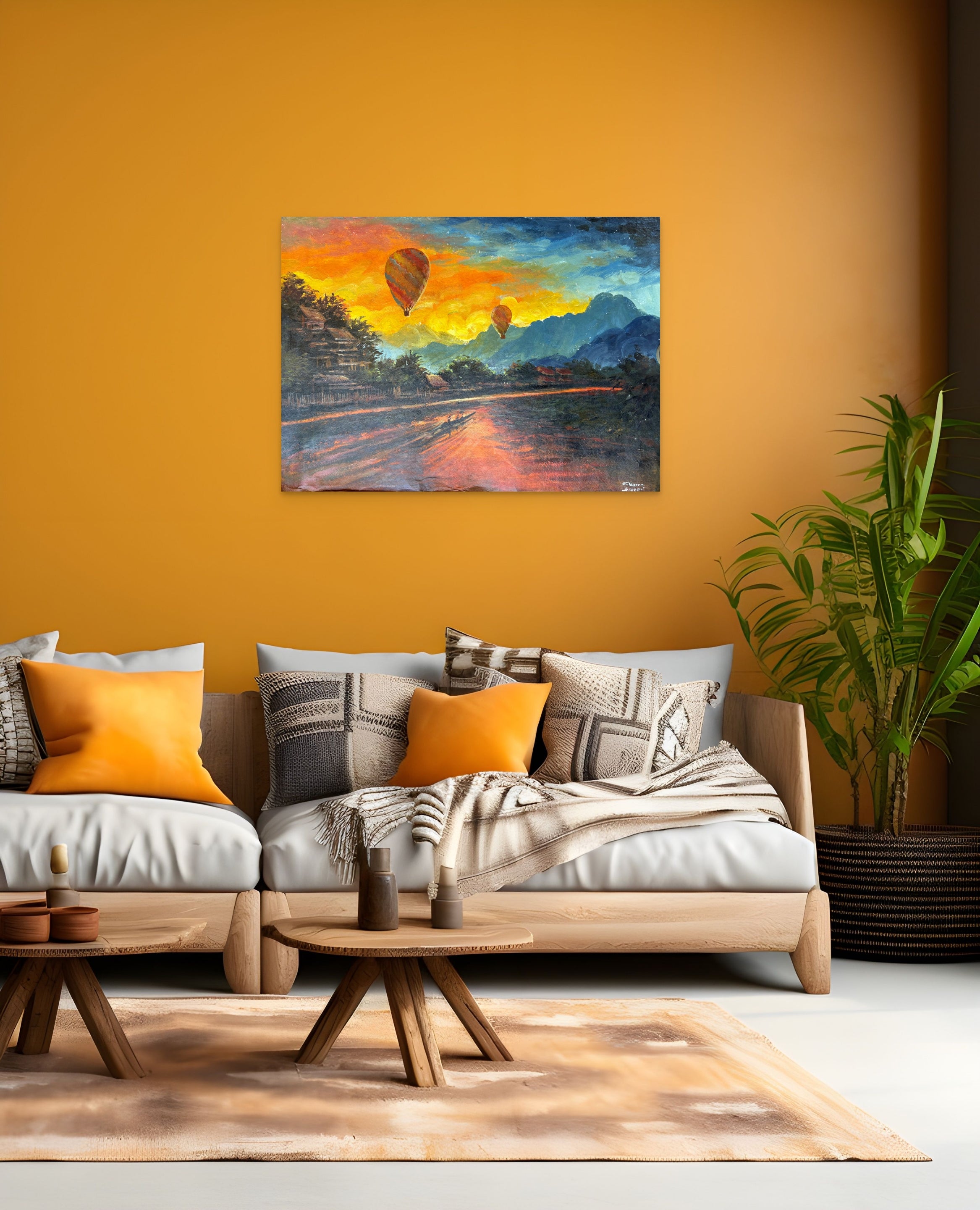 Original Acrylic Painting on Handmade Paper | One of a Kind Art