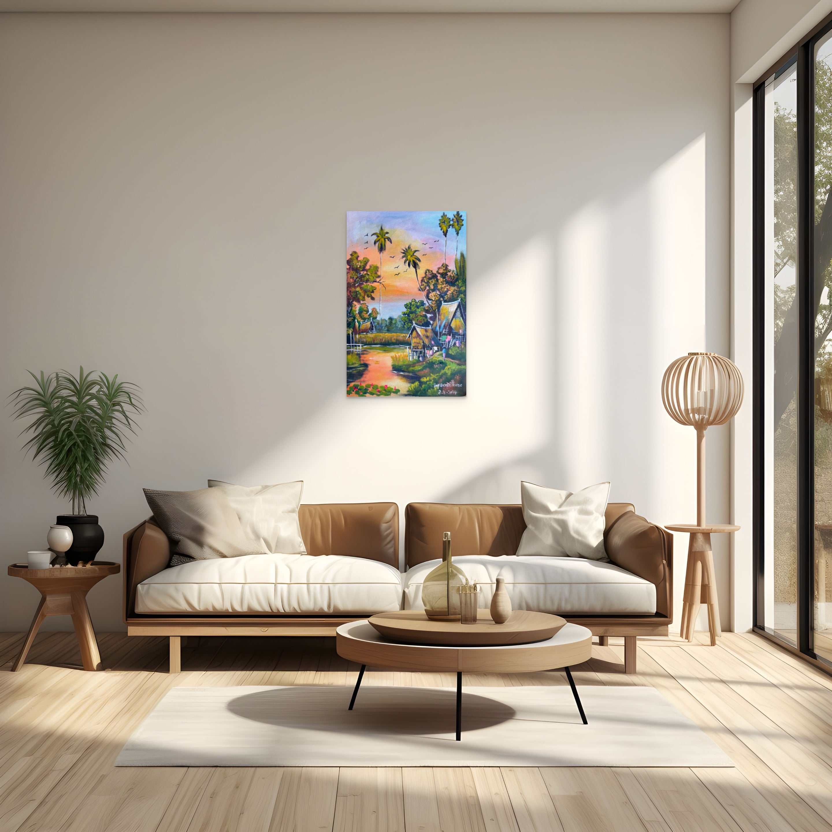 Original Acrylic Painting on Handmade Paper | One of a Kind Art