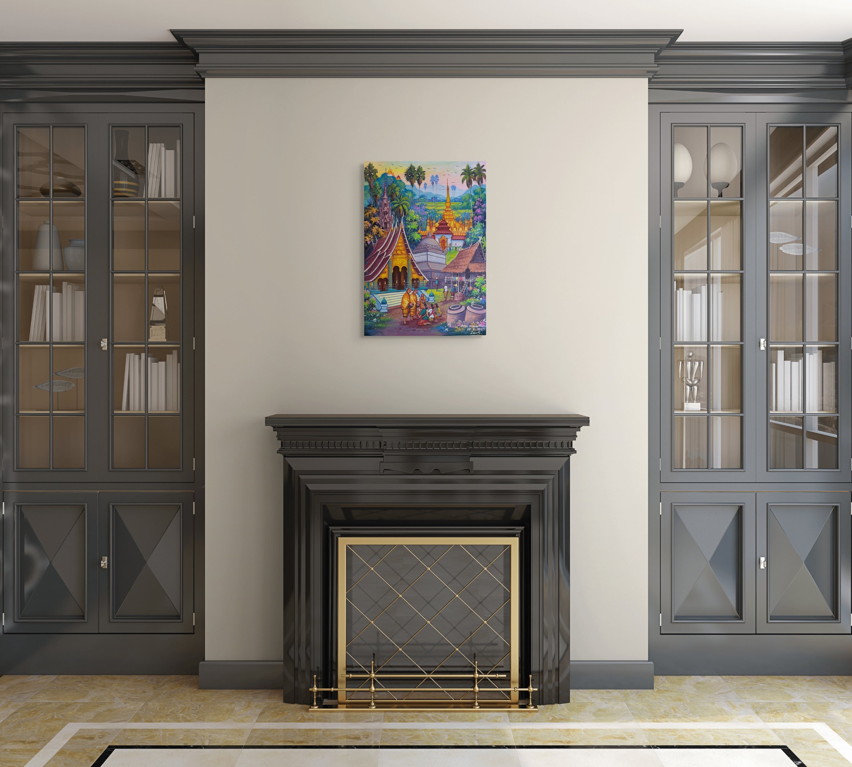 Original Acrylic Painting on Handmade Paper | One of a Kind Art