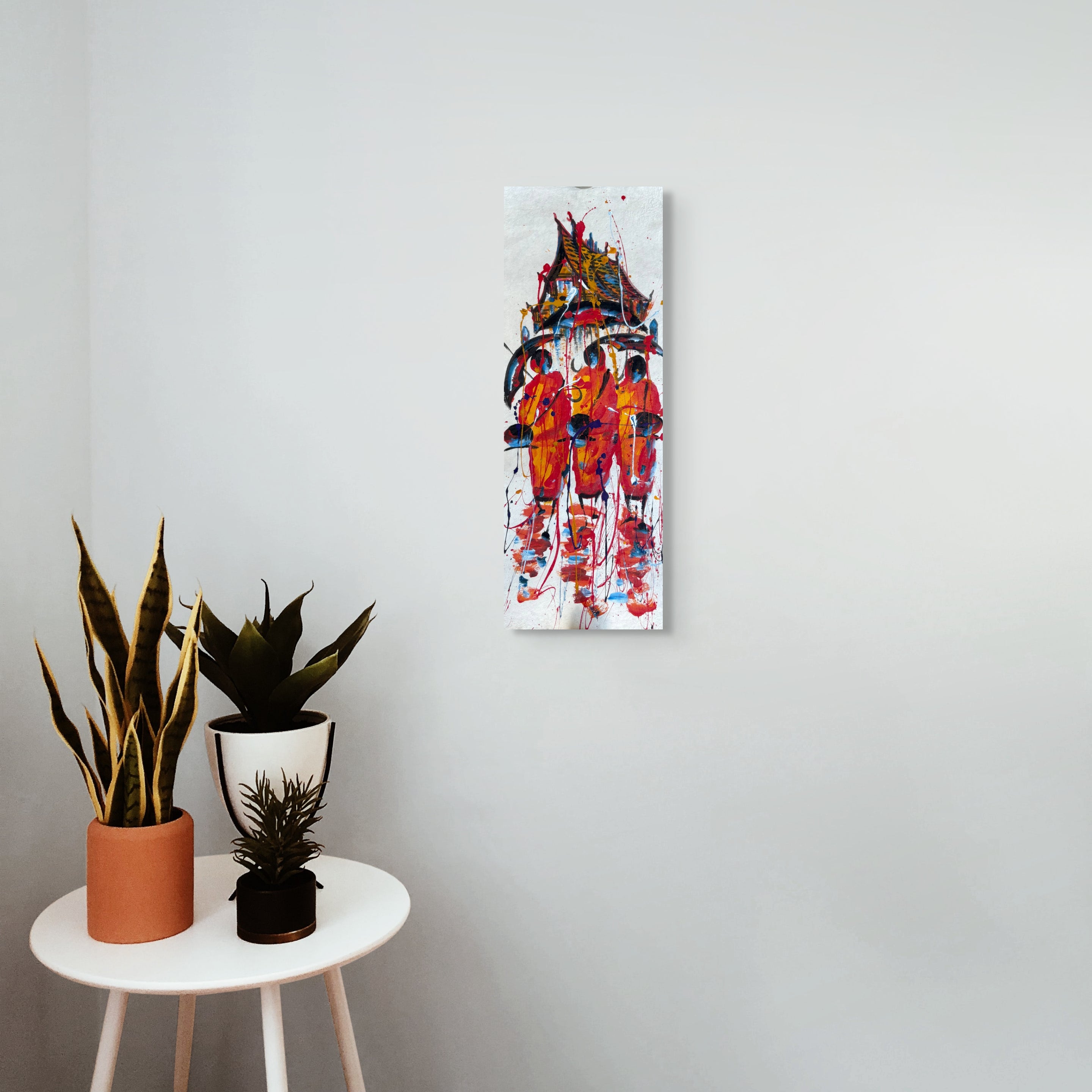 Original Acrylic Painting on Handmade Paper