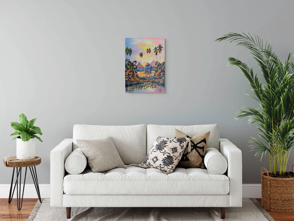 Original Acrylic Painting on Handmade Paper | One of a Kind Art