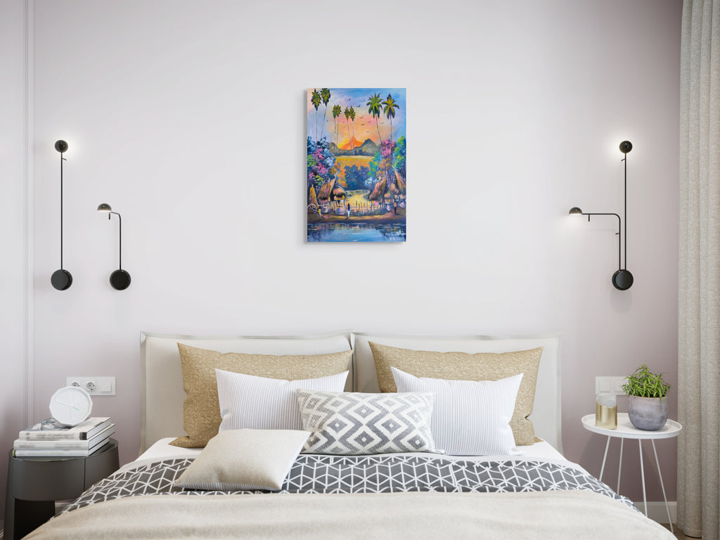 Original Acrylic Painting on Handmade Paper | One of a Kind Art