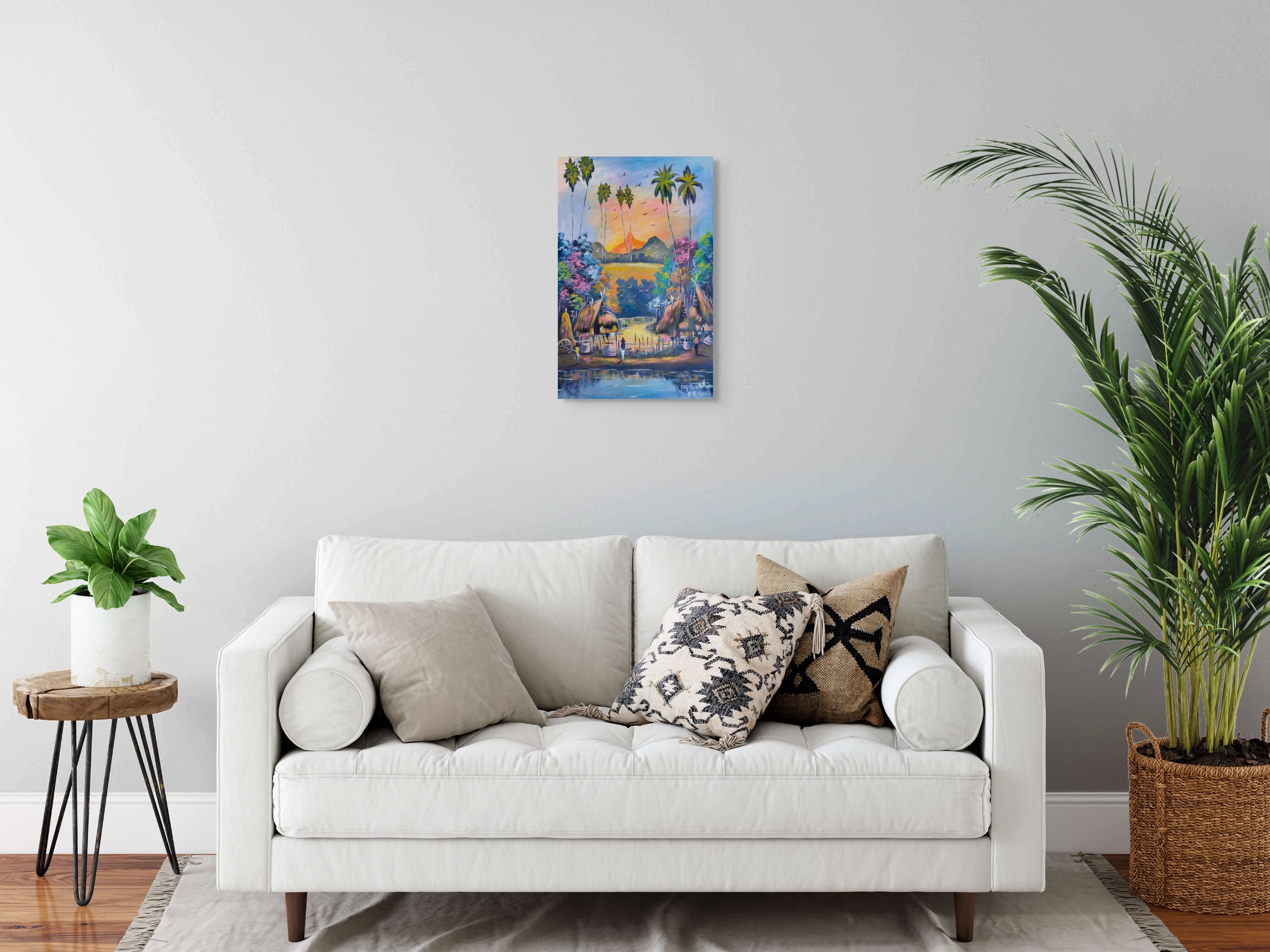 Original Acrylic Painting on Handmade Paper | One of a Kind Art