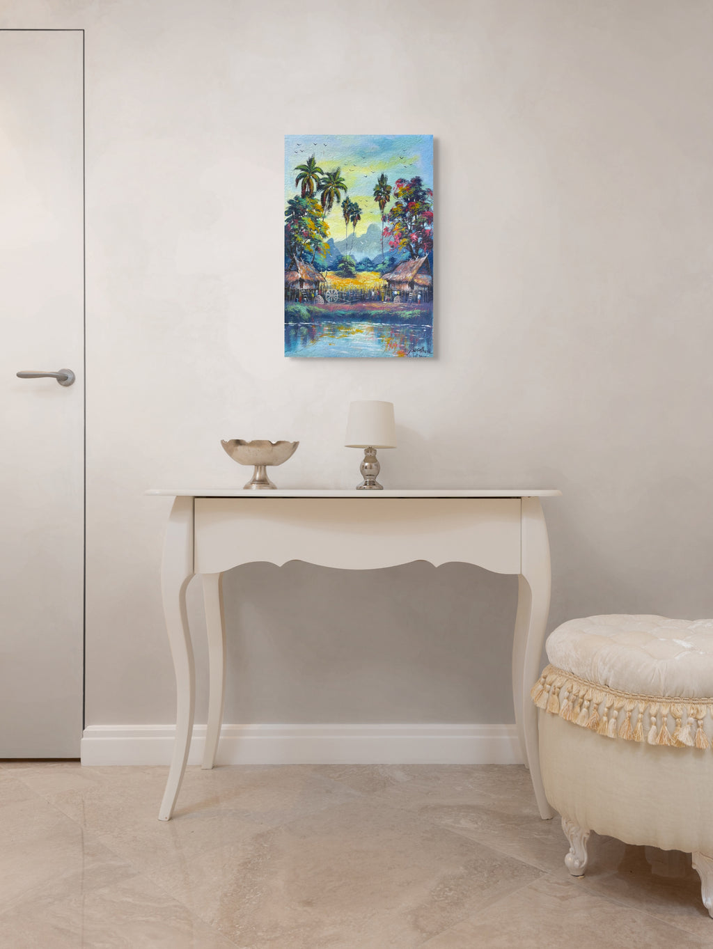 Original Acrylic Painting on Handmade Paper | One of a Kind Art