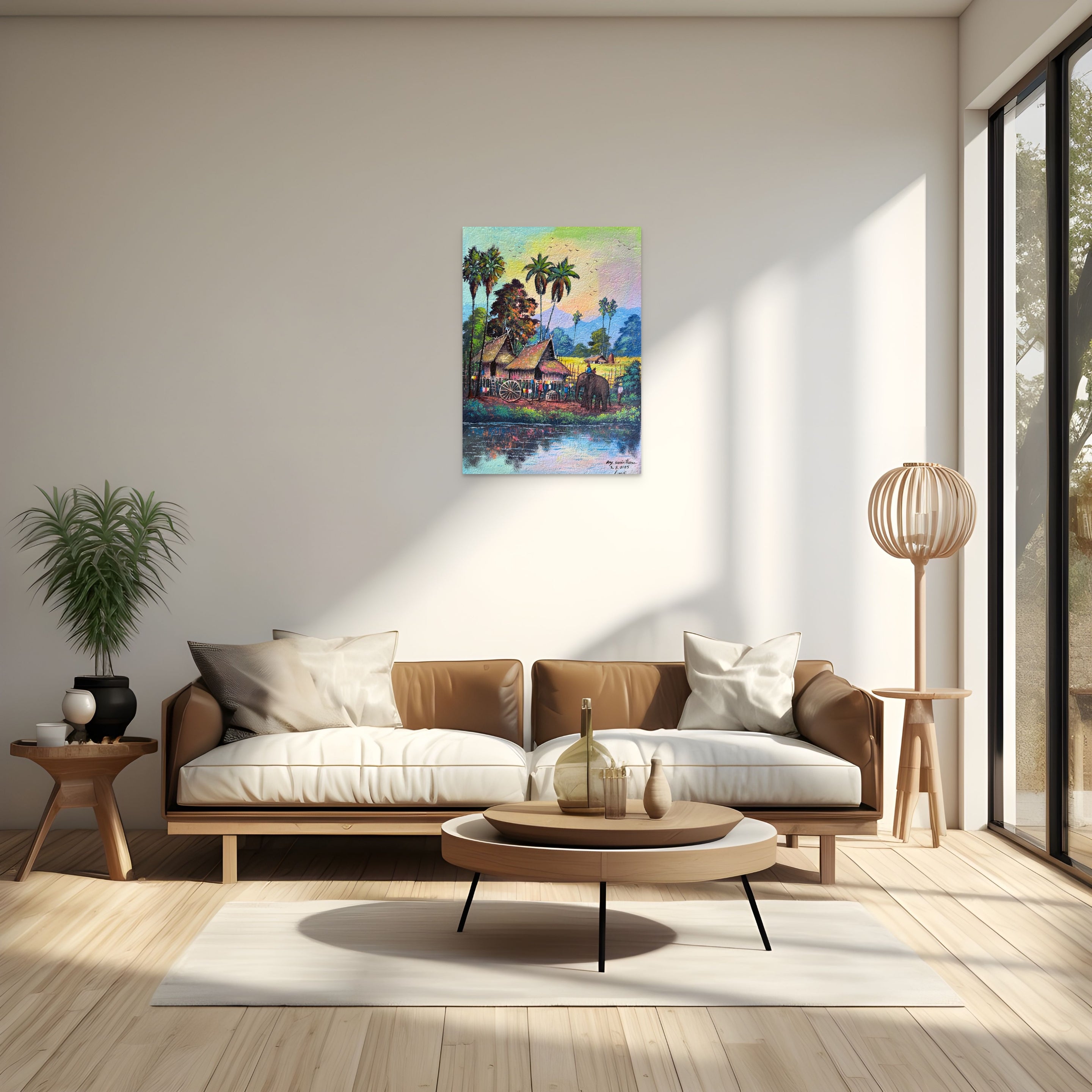 Original Acrylic Painting on Handmade Paper | One of a Kind Art