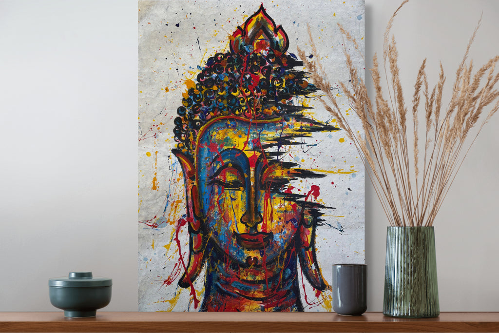 Original Acrylic Painting on Handmade Paper | One of a Kind Art