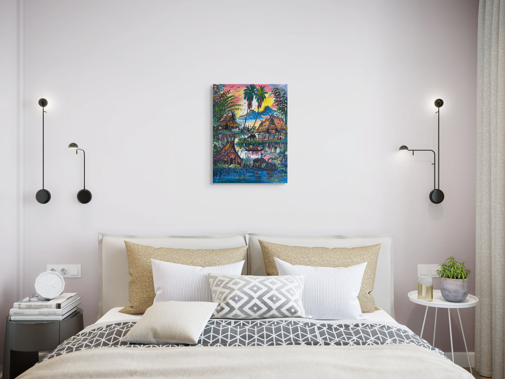 Original Acrylic Painting on Handmade Paper | One of a Kind Art