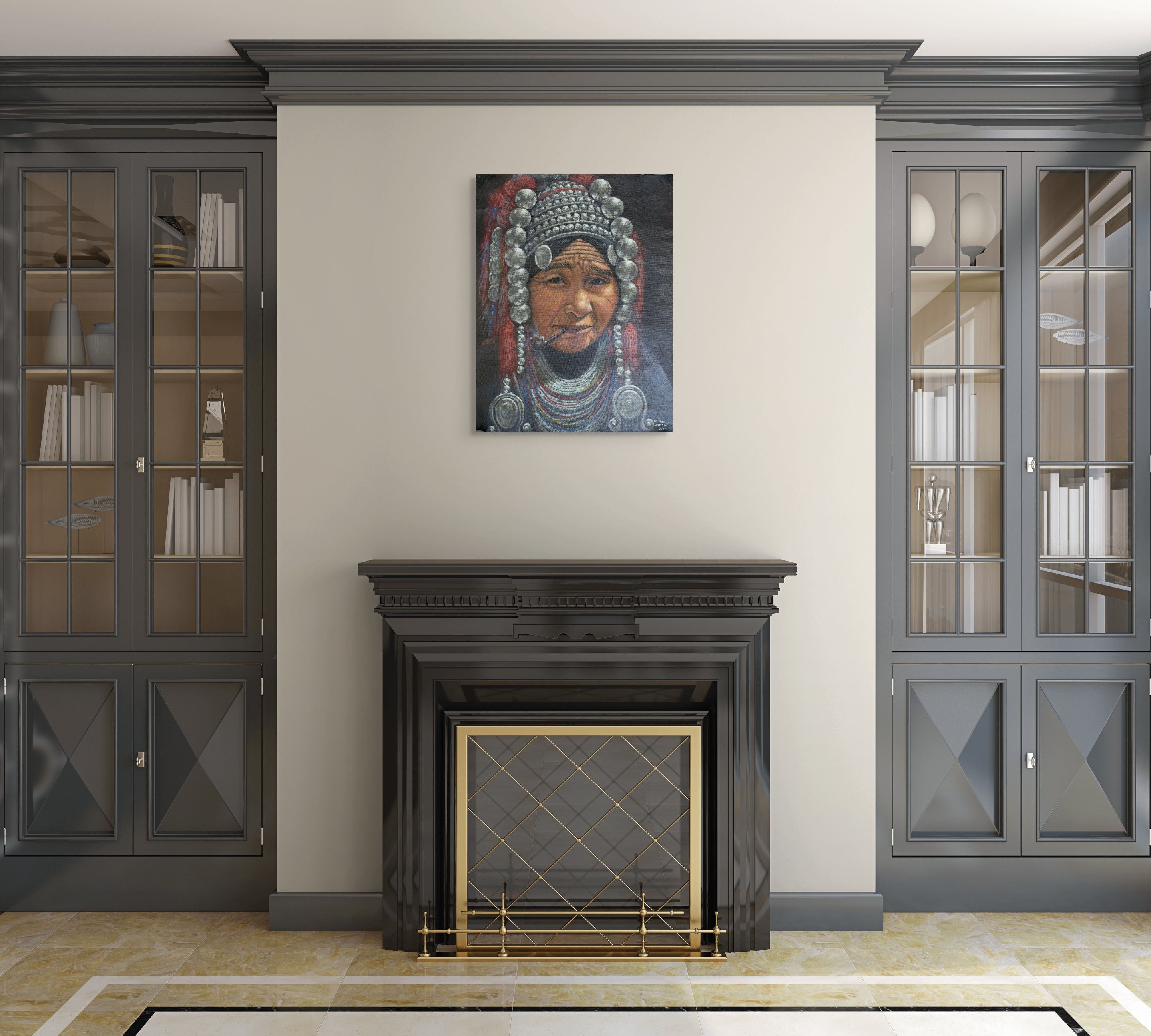 Original Acrylic Painting on Handmade Paper | One of a Kind Art