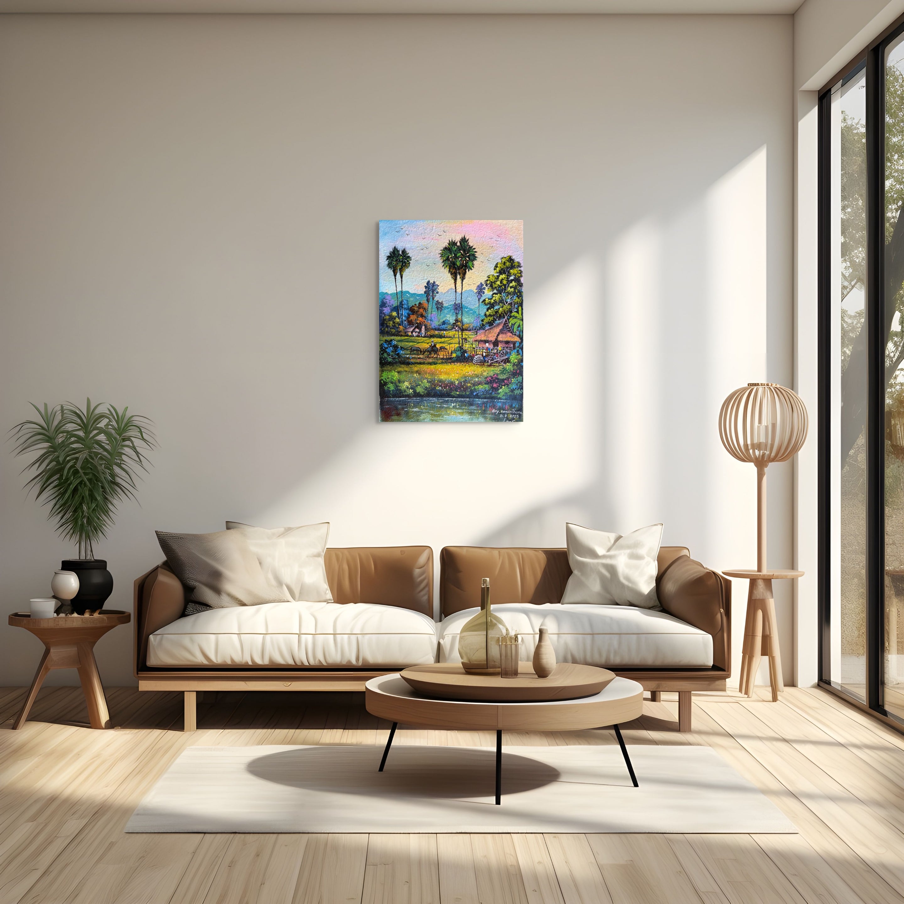 Original Acrylic Painting on Handmade Paper | One of a Kind Art