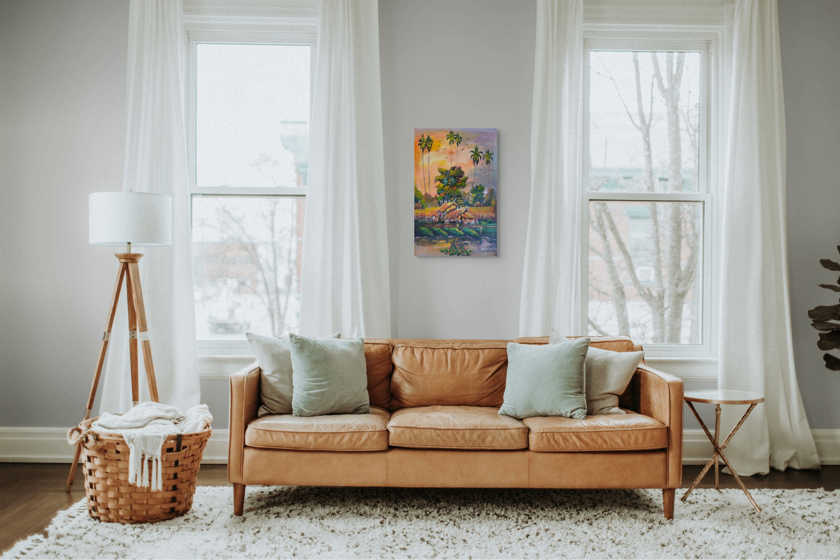 Original Acrylic Painting on Handmade Paper | One of a Kind Art