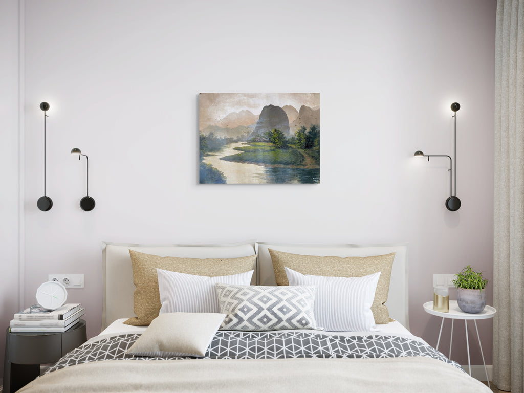 Original Acrylic Painting on Handmade Paper | One of a Kind Art