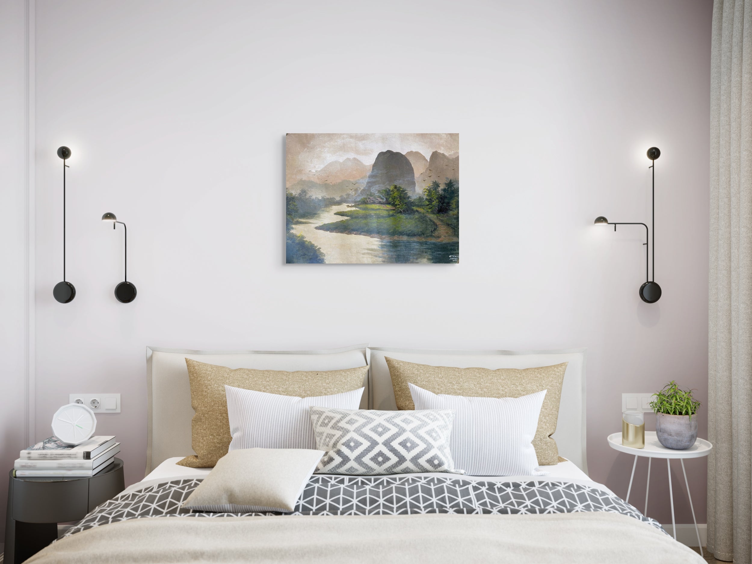 Original Acrylic Painting on Handmade Paper | One of a Kind Art