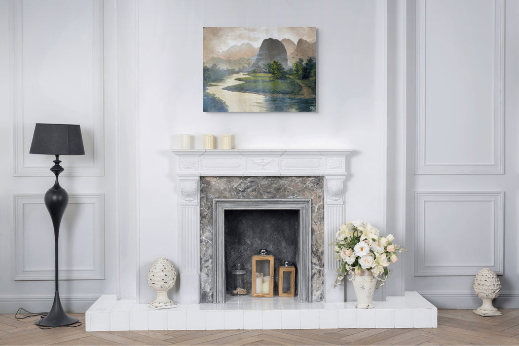 Original Acrylic Painting on Handmade Paper | One of a Kind Art