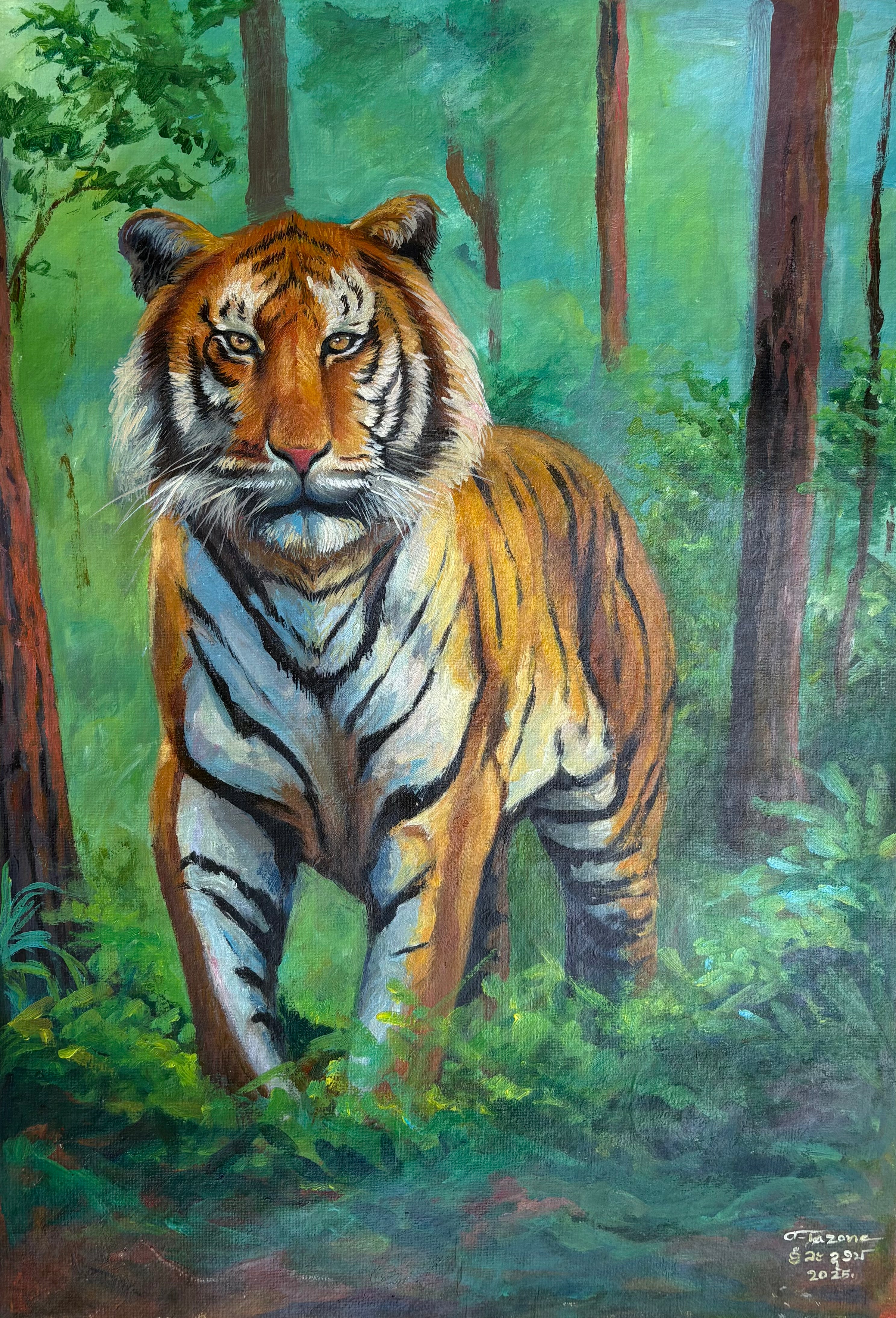 Acrylic on Handmade Paper