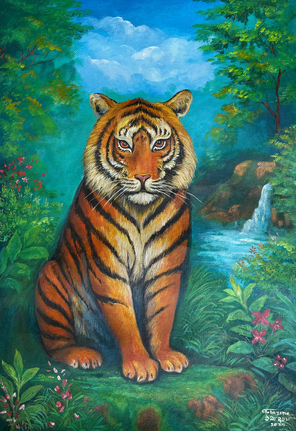 Original Acrylic Painting on Handmade Paper | One of a Kind Art