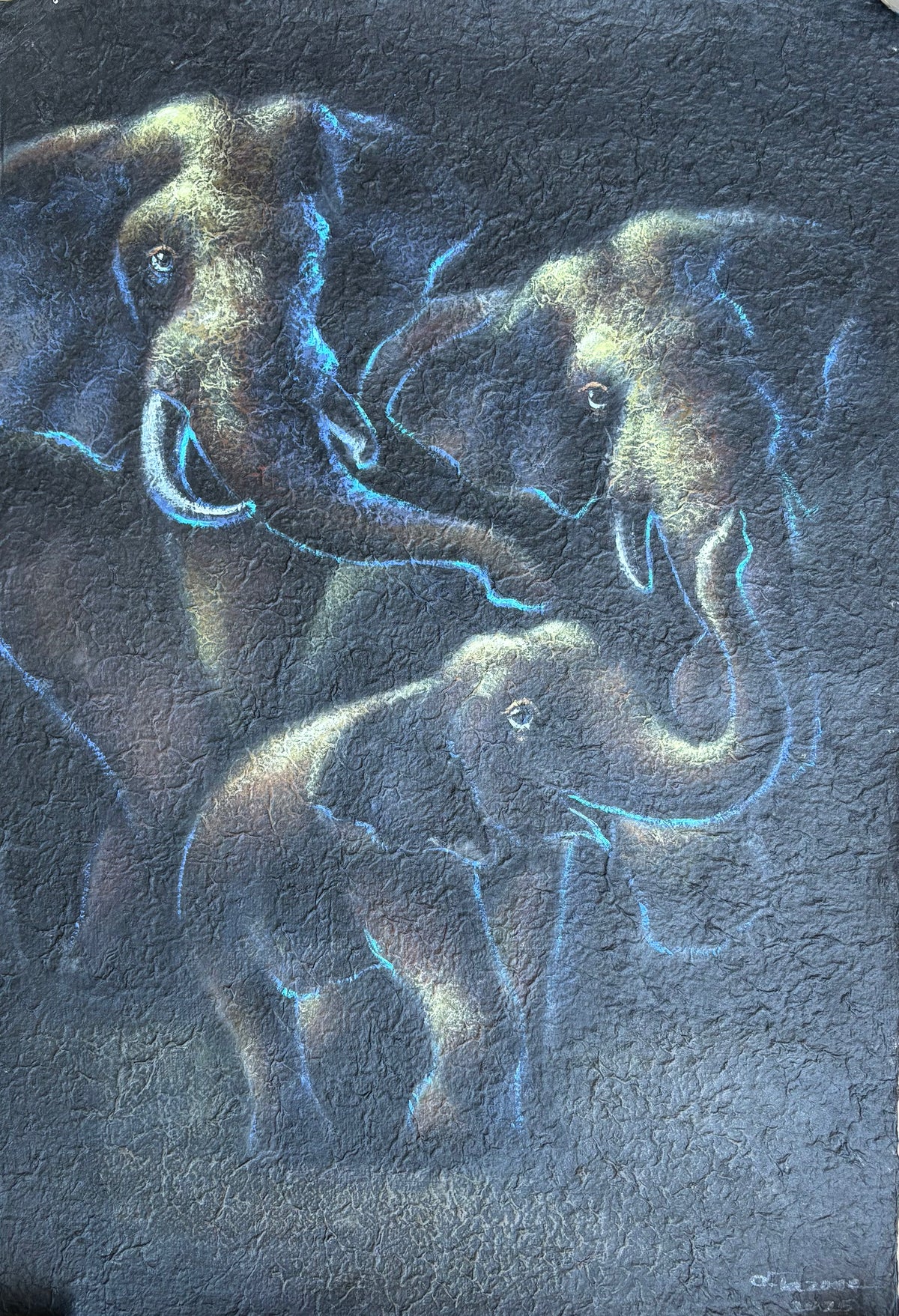 Original Acrylic Painting on Handmade Paper | One of a Kind Art