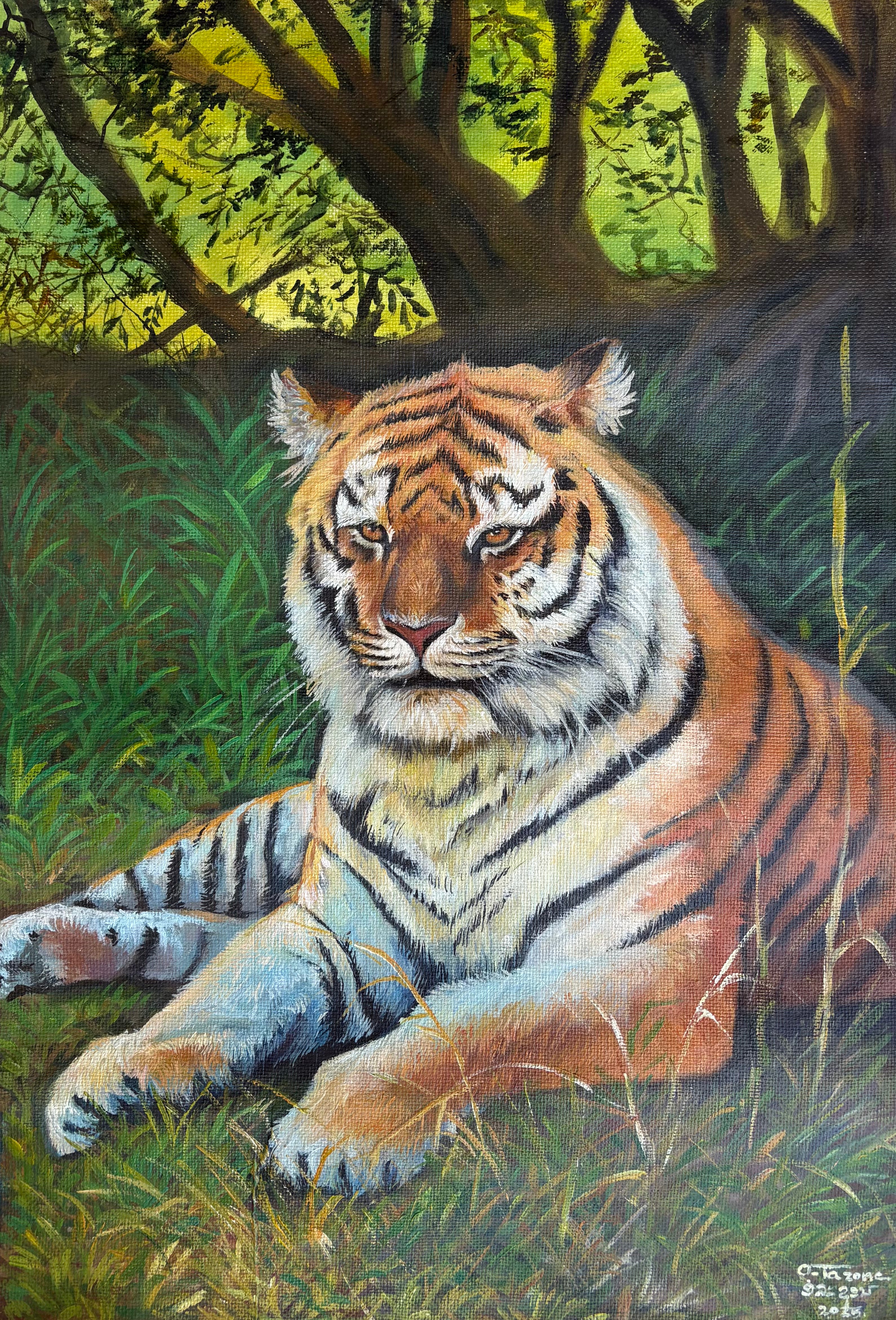 Acrylic on Handmade Paper