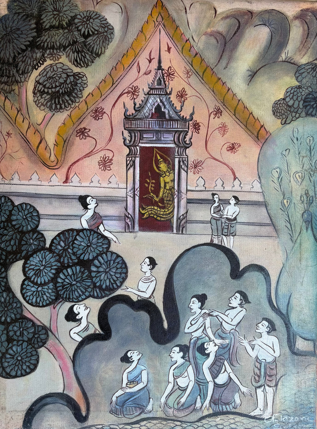 Vintage Original Hand-Painted Paintings on Canvas | One-of-a-Kind Art