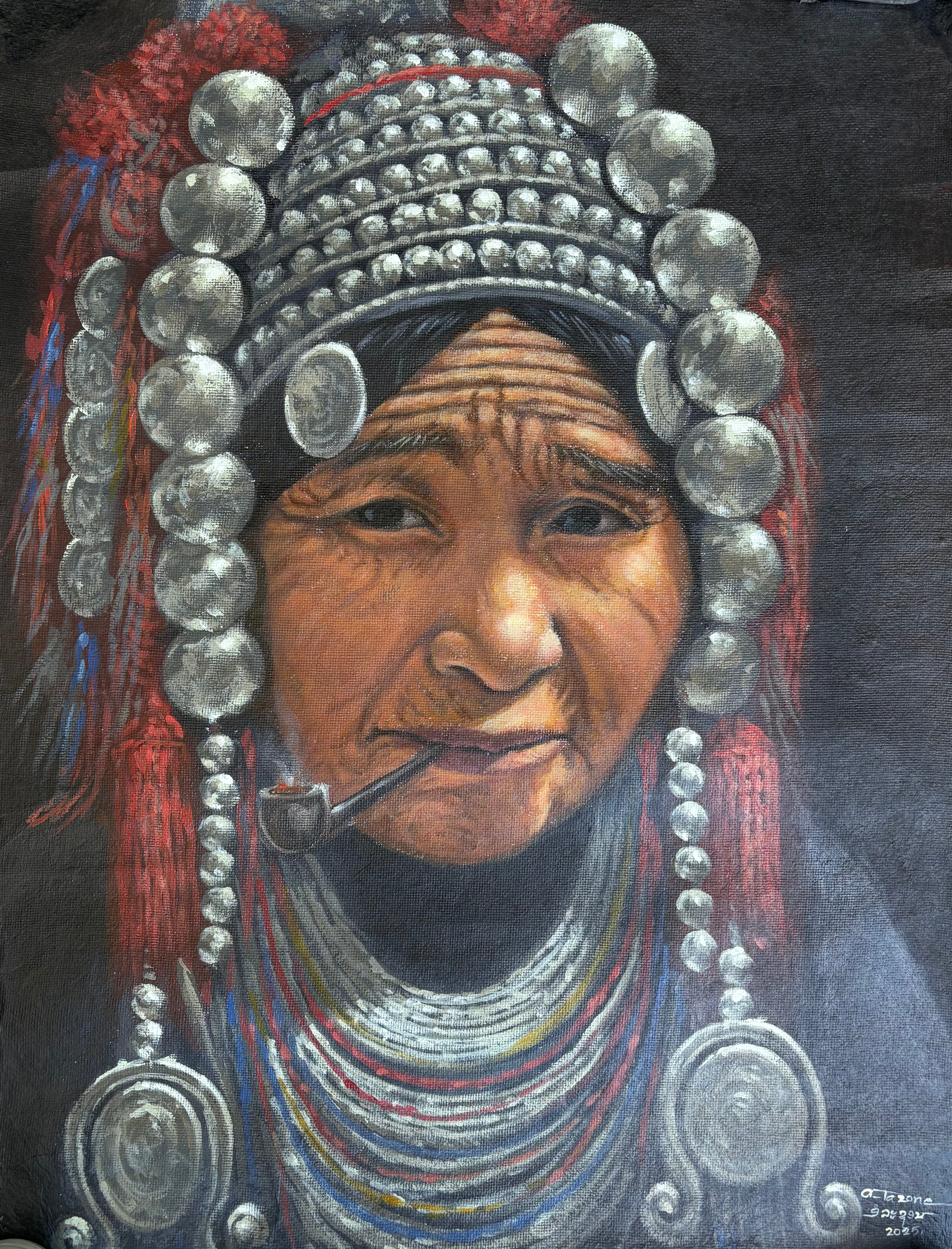 Acrylic on Handmade Paper