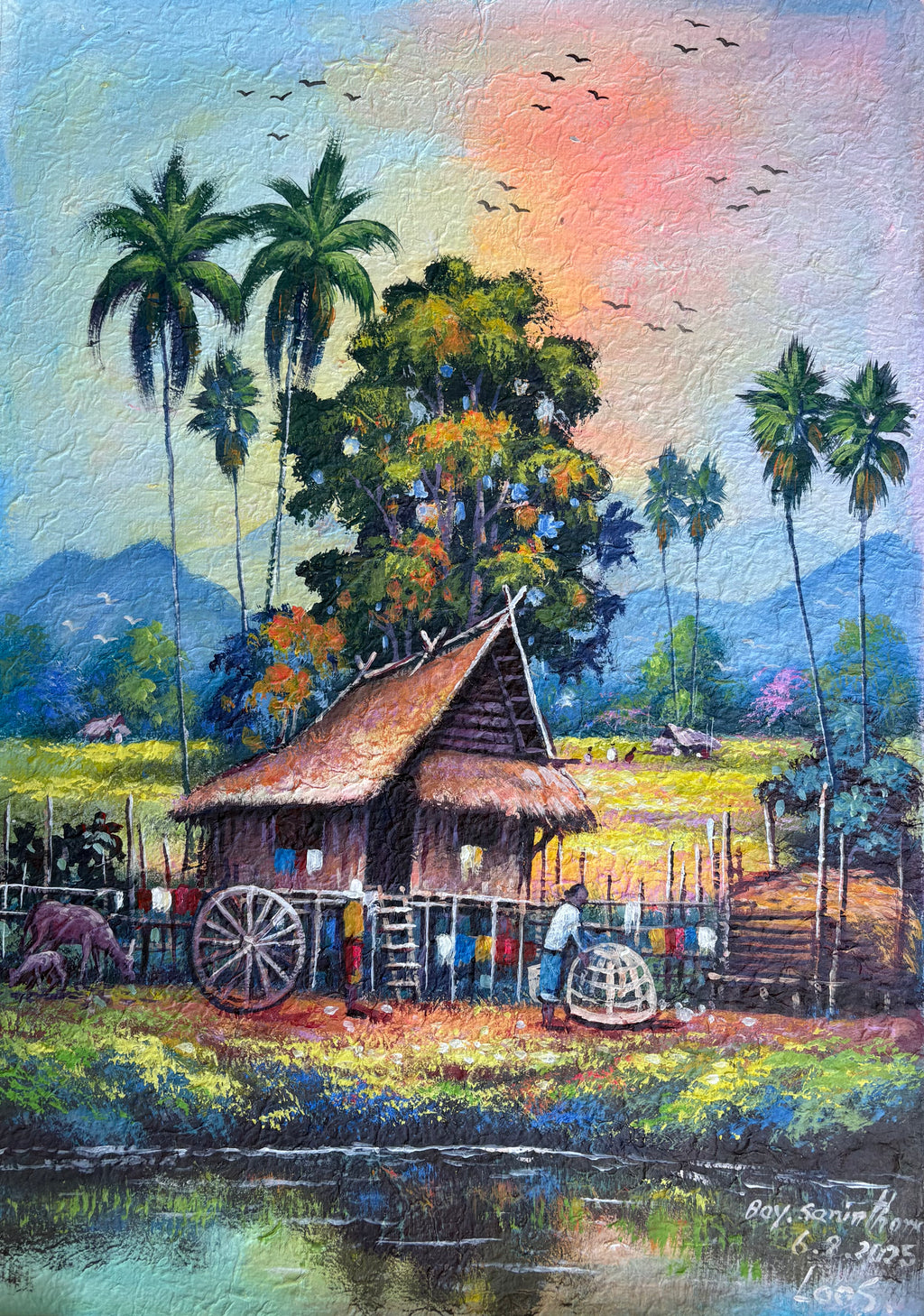 Acrylic on Handmade Paper