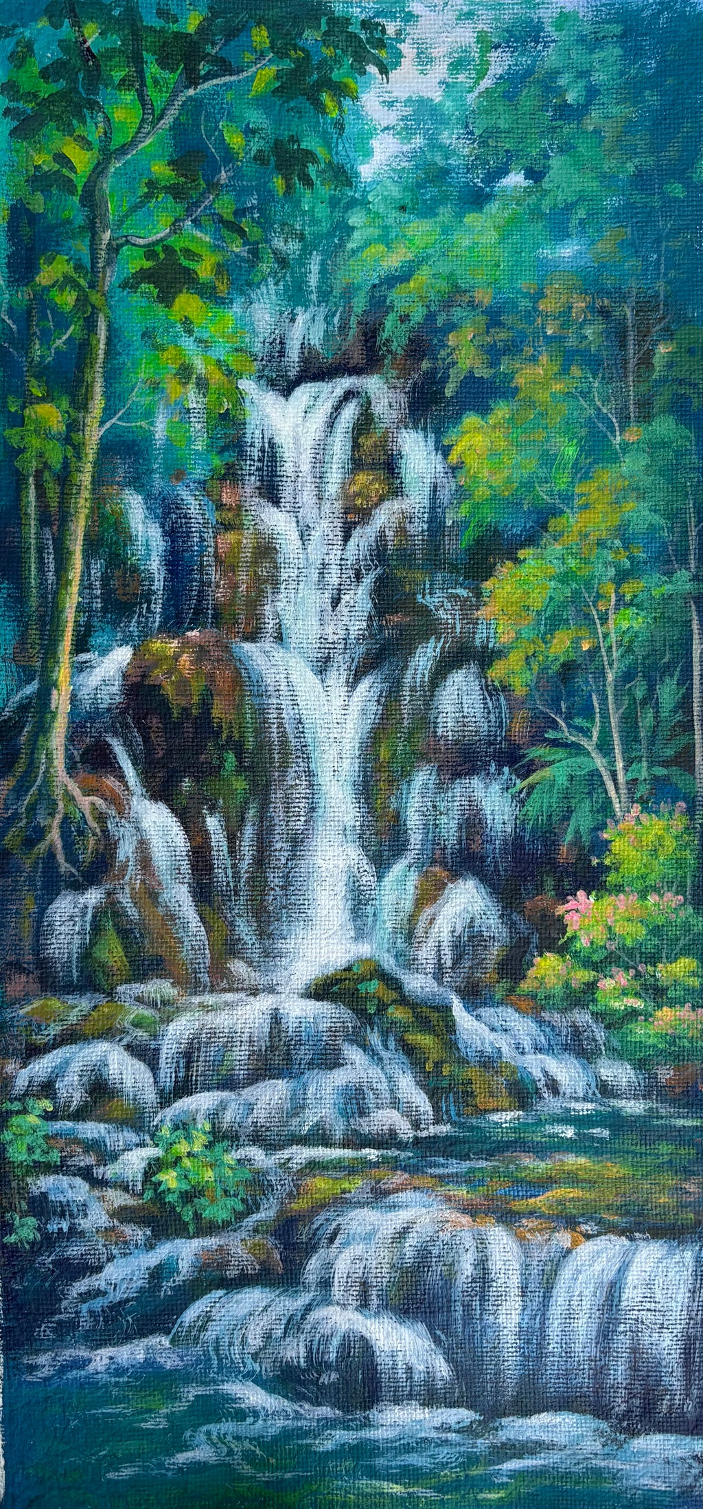 Original Acrylic Painting on Handmade Paper | One of a Kind Art