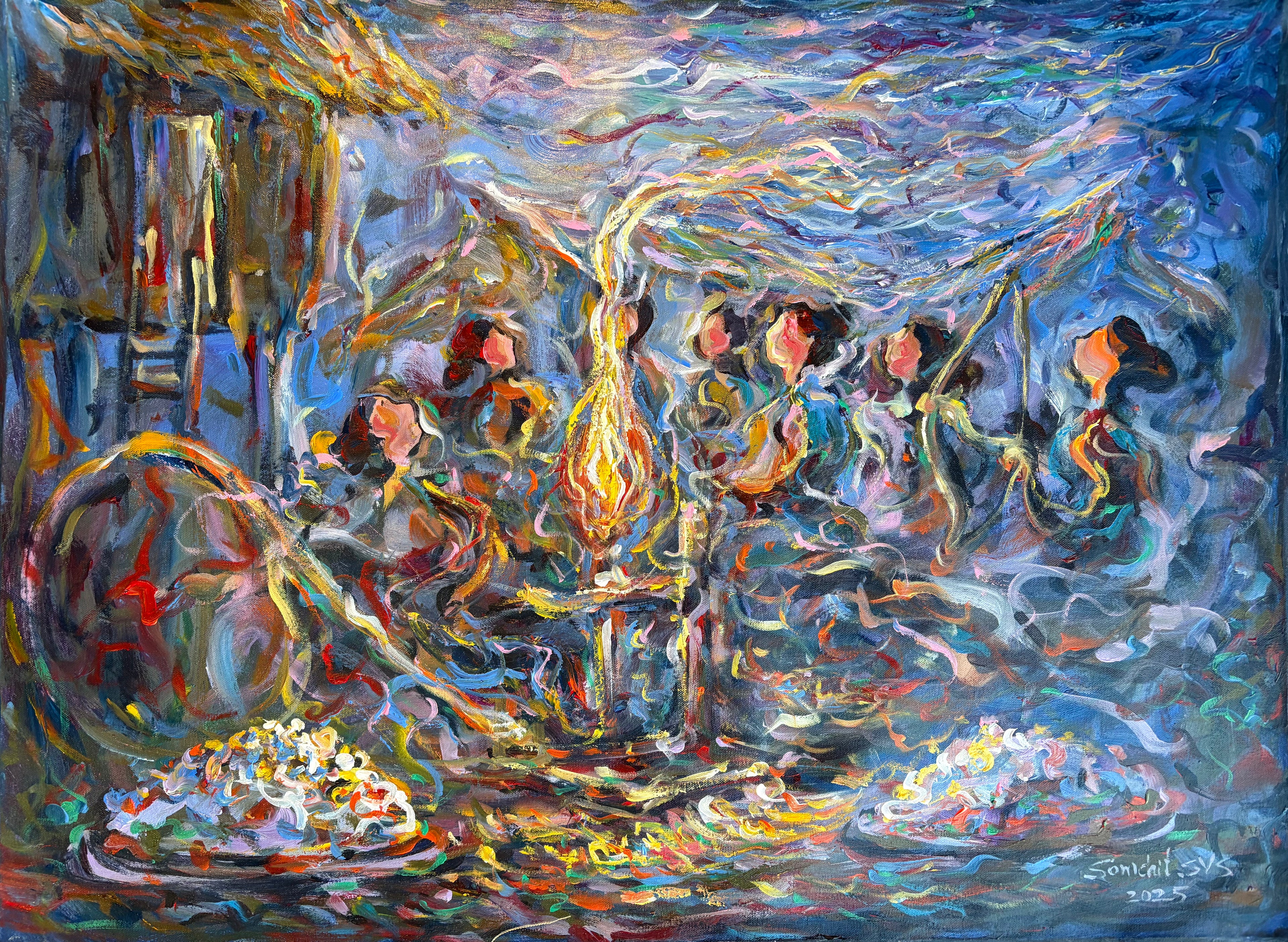 Gathering - Acrylic on Canvas