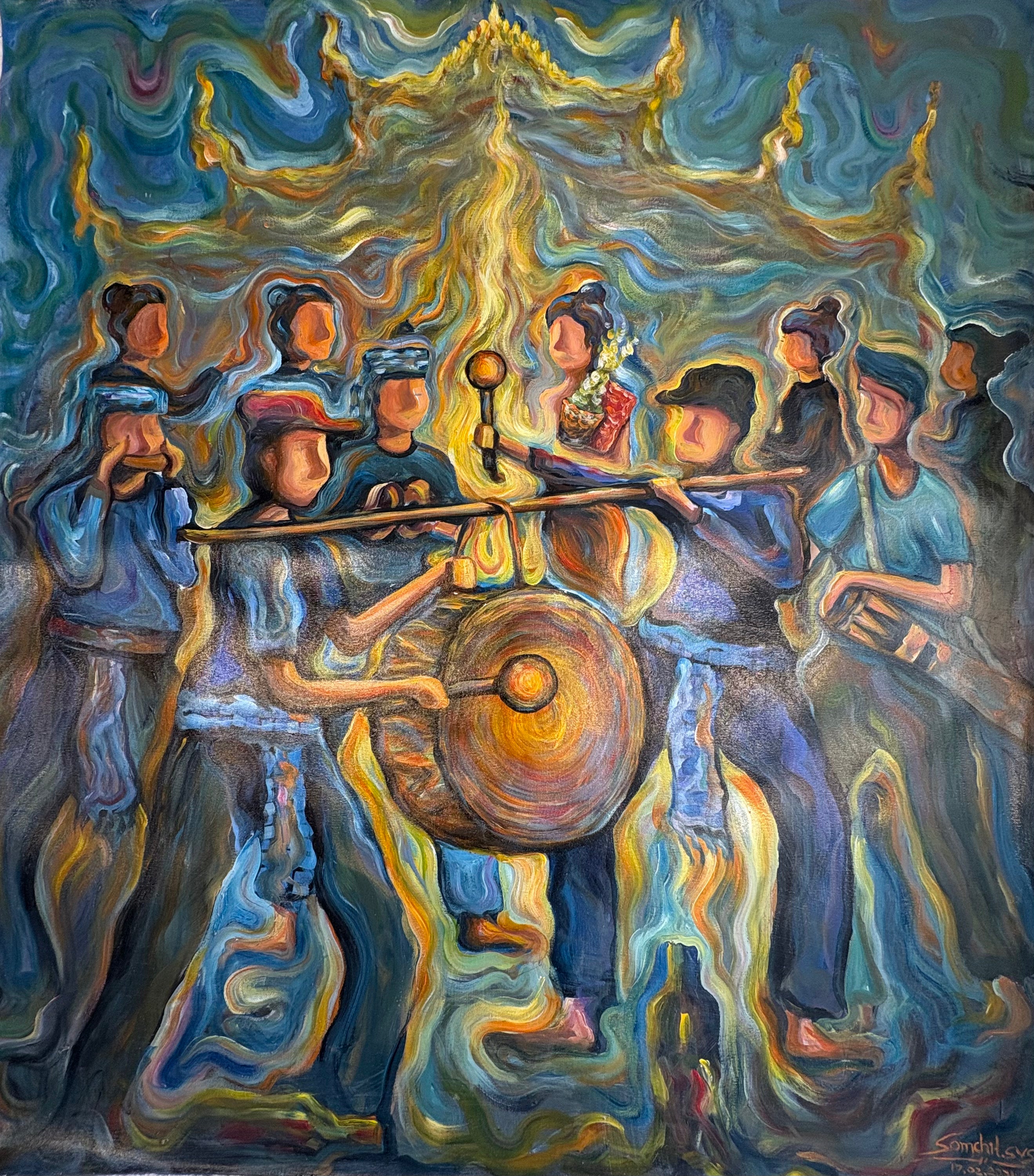 Luxury Original Hand-Painted Artwork | Prestige Collection | ArtsMekong